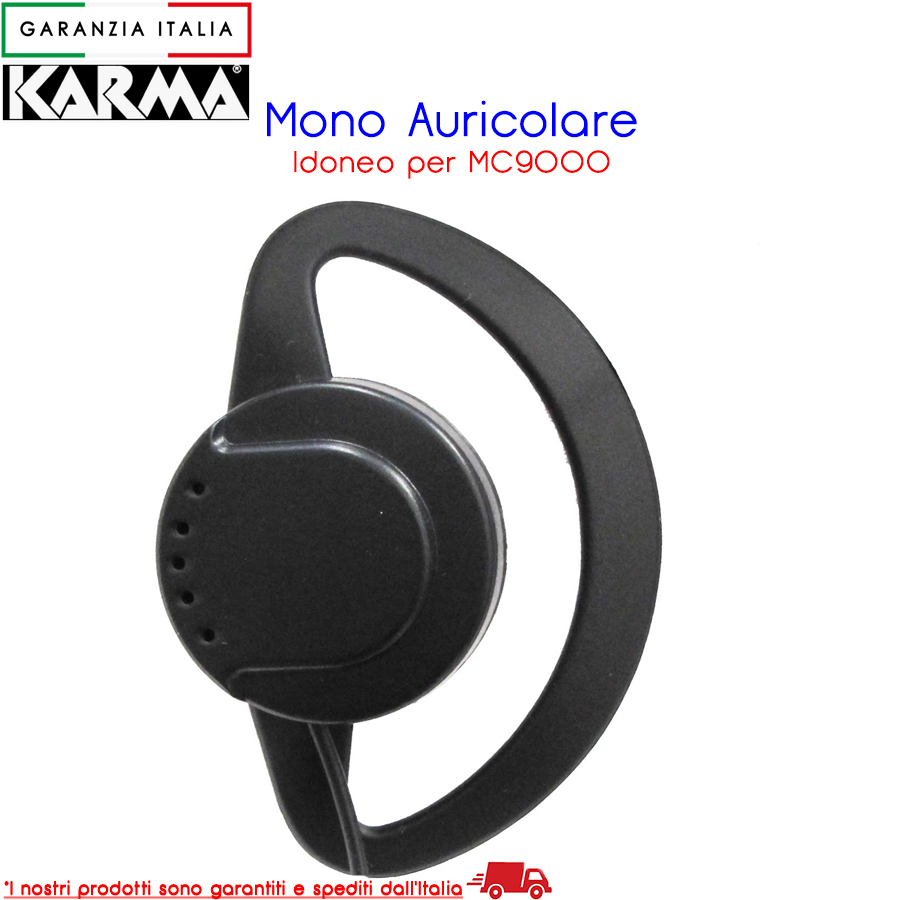 HP9000 - Ricetrasmittenti - elettronicadefilippo srl - Monoauricolare HP  9000 per MC 9000 per visite guidate