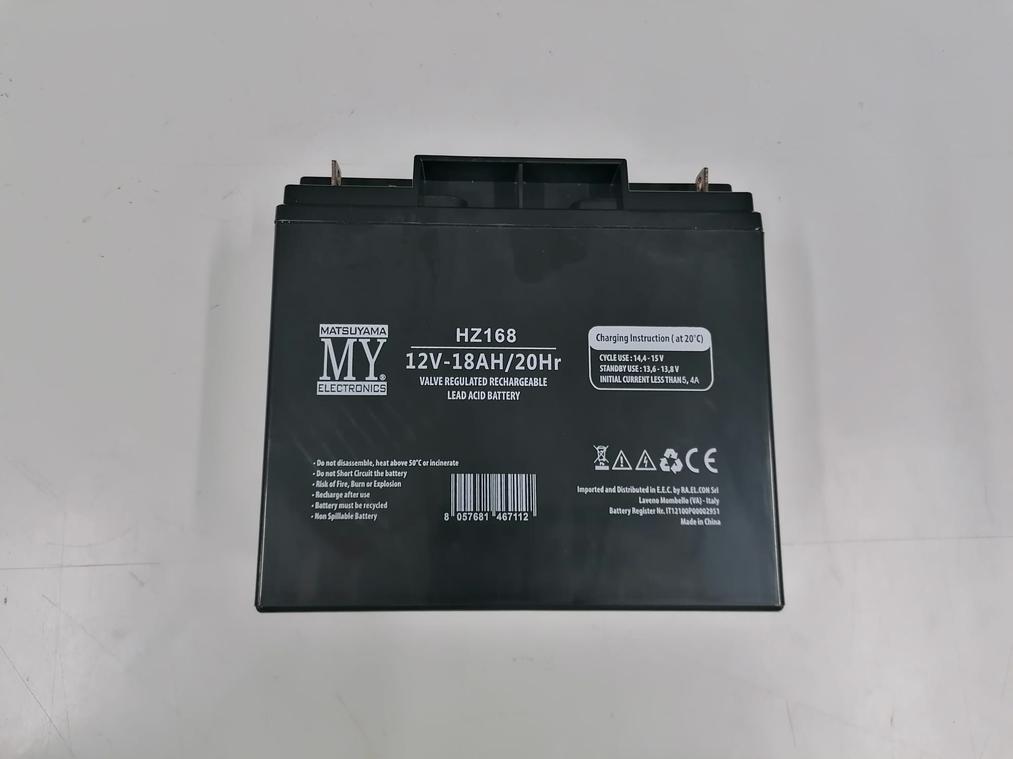 Vendita 12FGL17, FIAMM Batteria ermetica al piombo 12V 17Ah. Long Life Term. Round M5. Vita di