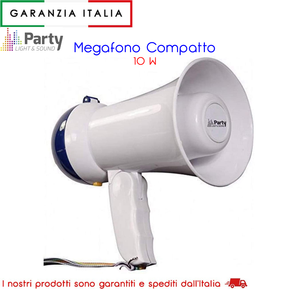 MEGAFONO CON MICROFONO 10 WATT CON MEMORIA INTERNA zoomable