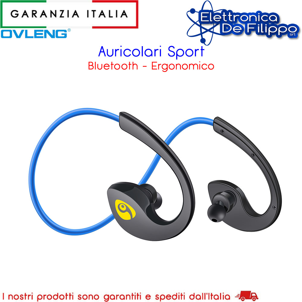 Cuffie Bluetooth Sport Auricolari in-Ear Senza Fili Wireless Smartphone  iPhone Samsung Huawei Corsa Ciclismo