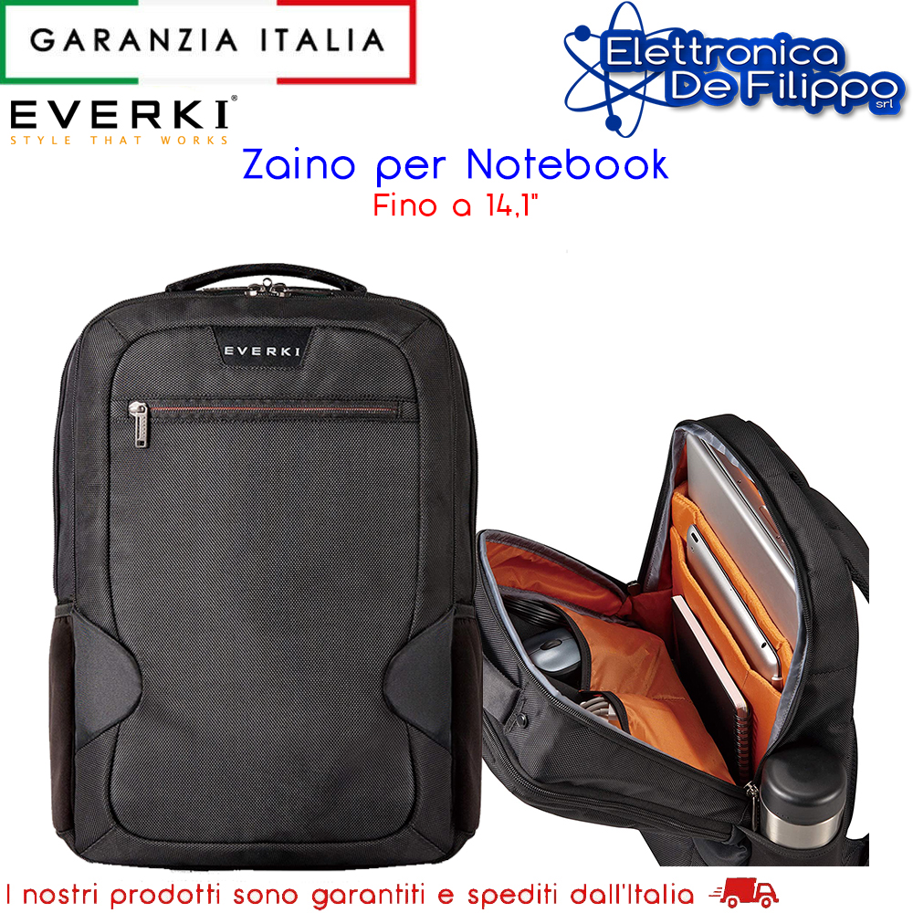 WEN90980 - Borse per PC e Notebook - elettronicadefilippo srl - Everki  Studio - Zaino per Notebook fino a 14,1-Pollici/MacBook Pro 15
