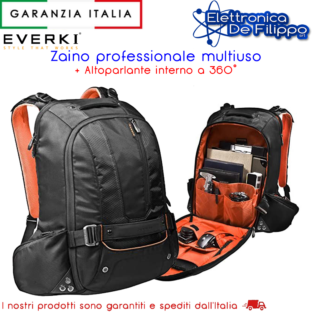 WEN95320 - Borse per PC e Notebook - elettronicadefilippo srl - Zaino  multiuso per ocmputer portatile, custodie, tache e altoparlante interno