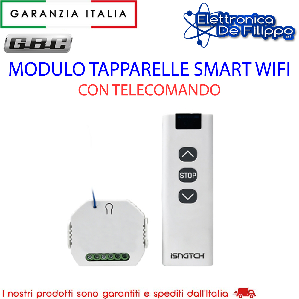 68681061 - Domotica & Smart Accessories - elettronicadefilippo srl - MODULO  TAPPARELLE SMART WIFI CON TELECOMANDO - HEYROLL+, MODULO DOMOTICA TAPPARE