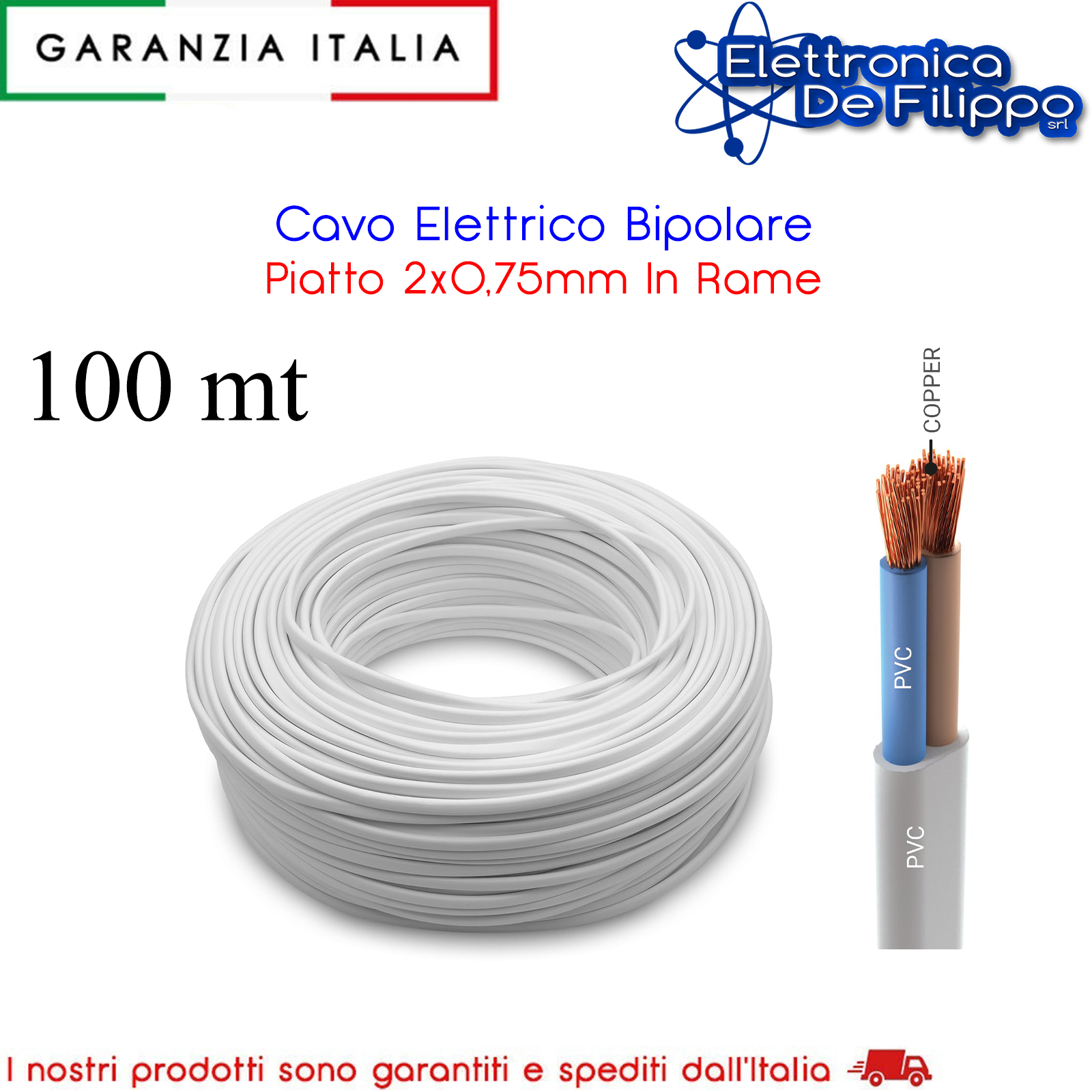 13010509-X100 - Elettrico - elettronicadefilippo srl - Cavo