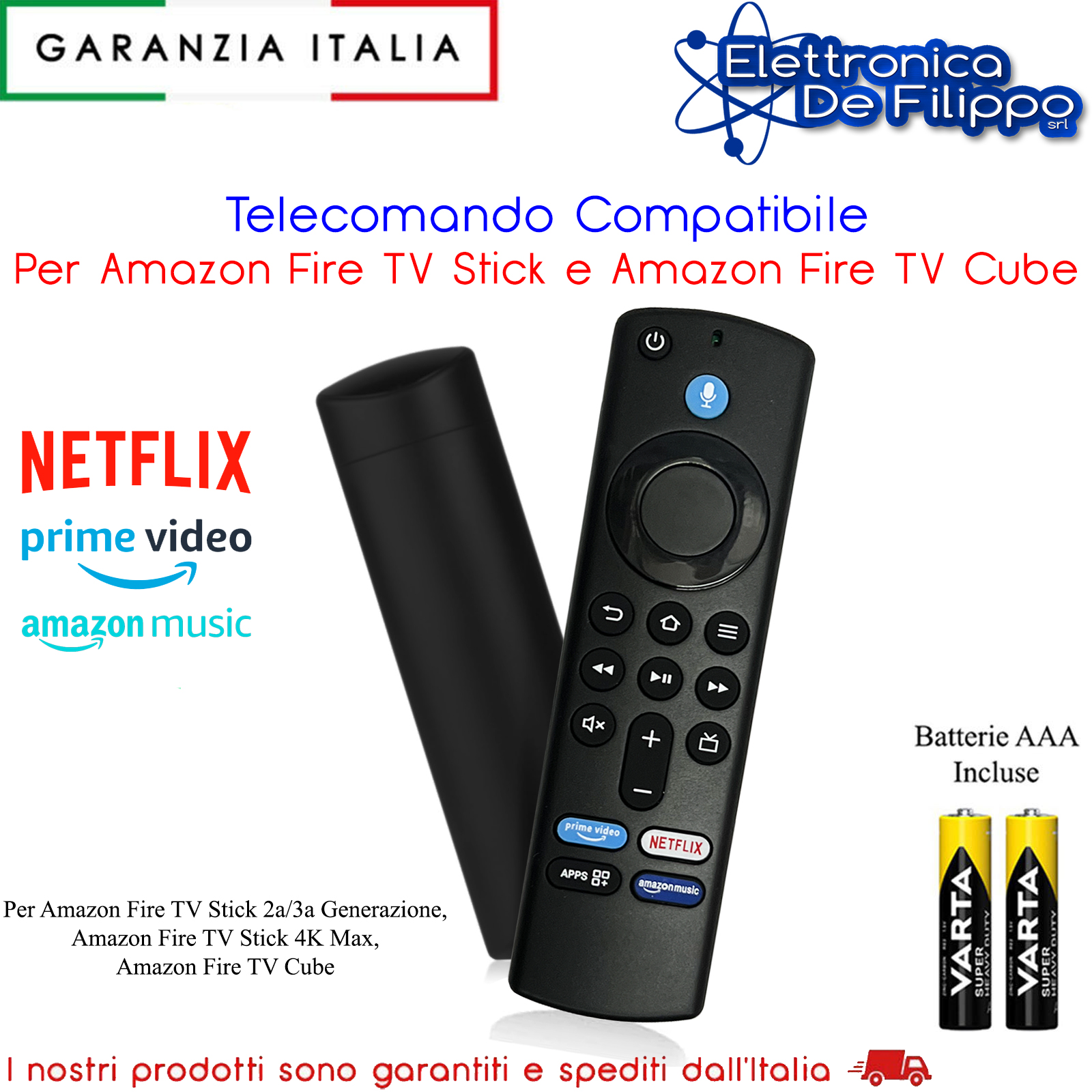 Custodia In Silicone Per Telecomando Fire TV Stick (3a Generazione) – Morbida, Lavabile, Antigraffio – Colore Lavanda