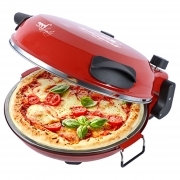 Forno pizza BELLANAPOLI 2 termostati regolabili, pietra refrattaria, 1200W