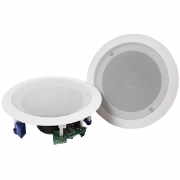 Coppia Diffusori Amplificati Da Incasso a Soffitto Con Ricevitore Bluetooth
