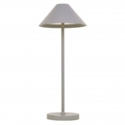 Lampada Da Tavolo Ricaricabile In Alluminio a Batteria 3W Silver