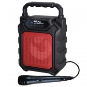 Cassa Acustica Con Microfono Ricaricabile - 25W - Bluetooth Nera e Rossa
