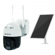 Telecamera 4G LTE IP Wi-Fi HD 1080p Motorizzata Da Esterno Con Pannello Solare