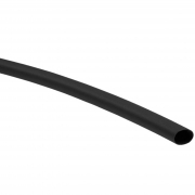 Guaina Termoretraibile Nera Diametro 6,5mm 12 mt