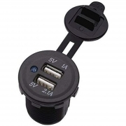 Doppia Presa USB Da Pannello 5V 2.1Ah e 1Ah