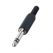 Spina Jack 6,3mm Stereo Con Guidacavo