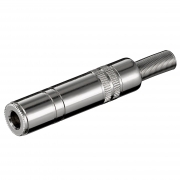 Presa Jack 6,3mm Mono Metallica Con Guidacavo