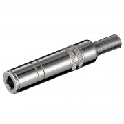 Presa Jack 6,3mm Stereo Metallica Con Guidacavo