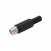 Presa RCA Nera Con Guidacavo