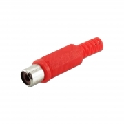 Presa RCA Rossa Con Guidacavo