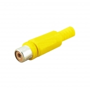 Presa RCA Gialla Con Guidacavo