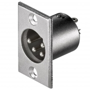 Spina Microfonica XLR 4 Poli Da Pannello