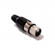 Presa Microfonica XLR 3 Poli Con Aggancio
