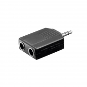 Adattatore Jack Da Spina 3,5mm Stereo a 2 Prese 6,3mm Stereo