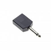 Adattatore Jack Da Spina 6,3mm Mono a 2 Prese Jack 6,3mm Mono