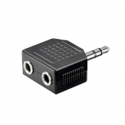 Adattatore Jack Da Spina 3,5mm Stereo a 2 Prese 3,5mm Stereo