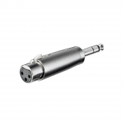 Adattatore Microfonico XLR Da Presa 3 Poli XLR a Spina Jack 6,3mm Stereo