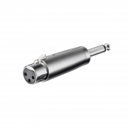 Adattatore Microfonico XLR Da Presa 3 Poli XLR a Spina Jack 6,3mm Mono