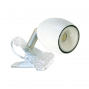 KIKILED Bianco Faretto singolo LED con pinza