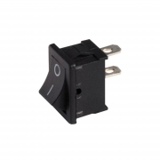 Interruttore a Bascula Unipolare Nero ON-OFF