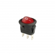 Interruttore a Bilanciere Unipolare Luminoso Rosso 230V