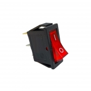 Interruttore a Bascula Unipolare Luminoso Rosso 230V ON-OFF