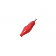 Pinza a Coccodrillo Isolata 27mm Rossa