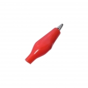 Pinza a Coccodrillo Isolata 44mm Rossa