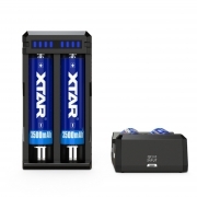 Caricabatterie Li-Ion Fast Per 2 Batterie Da 18650 a 26650