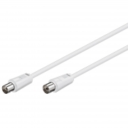 Cavo Antenna Maschio/Femmina 2,5 mt Bianco