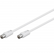 Cavo Antenna Maschio/Maschio 2,5 mt Bianco