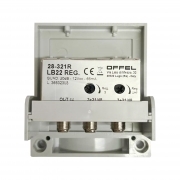 Centralino Esterno 20 dB 2 Ingressi Con Alimentatore Da Interno 2 Uscite 360 mAh