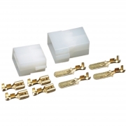 Kit Blocchetto Maschio-Femmina 4 Poli Faston Passo 6,3mm