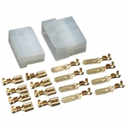 Kit Blocchetto Maschio-Femmina 8 Poli Faston Passo 6,3mm