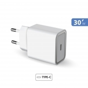 Alimentatore USB Type-C Ricarica Ultra Veloce 30W Bianco