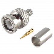 Spina BNC a crimpare per cavo RG59 6mm 75Ohm