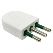 Spina Elettrica Volante 10A Bianca