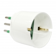 Adattatore Da Schuko a Spina 10A Bianco