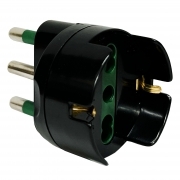 Adattatore Da Schuko a Spina 16A Nero