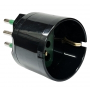 Adattatore Da Schuko a Spina 10A Nero