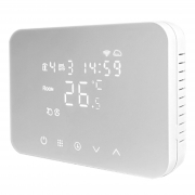 Cronotermostato Wi-Fi 230V Soft Touch Con Programmazione Settimanale Bianco