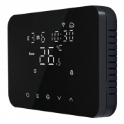 Cronotermostato Wi-Fi 230V Soft Touch Con Programmazione Settimanale Nero