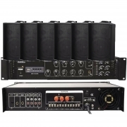 AMPLIFICATORE PROFESSIONALE PER LOCALE PUB RISTORANTE 6 CASSE 61065120 61611240